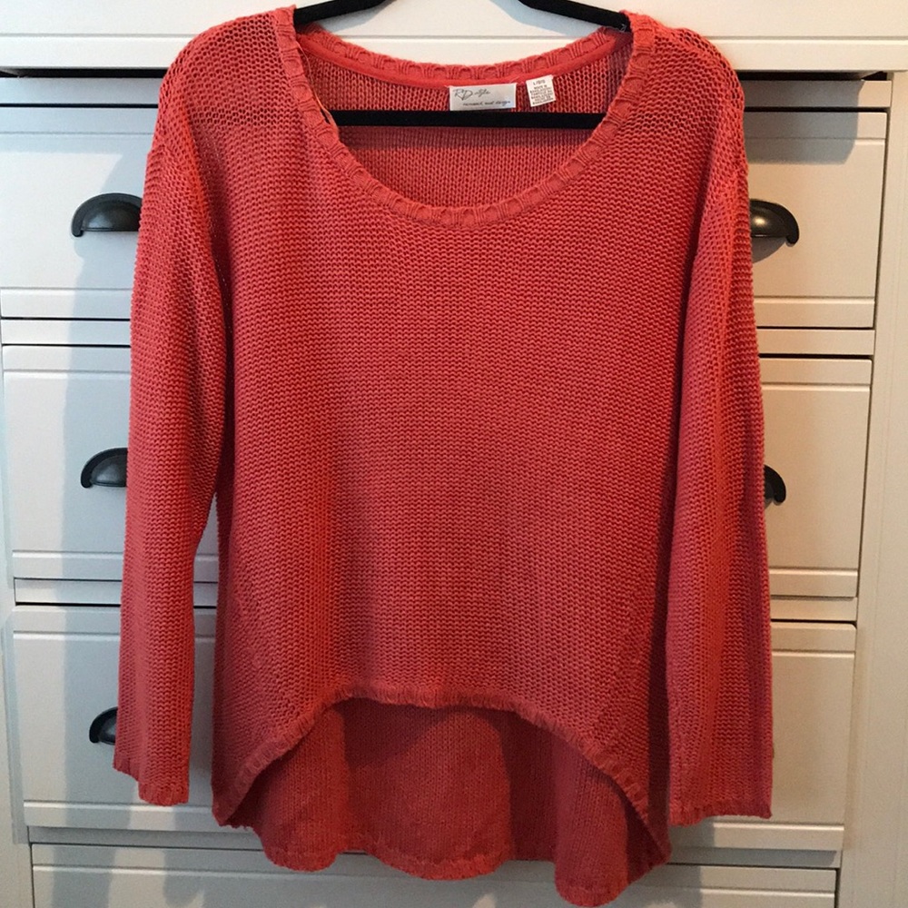 Coral Cozy Sweater!